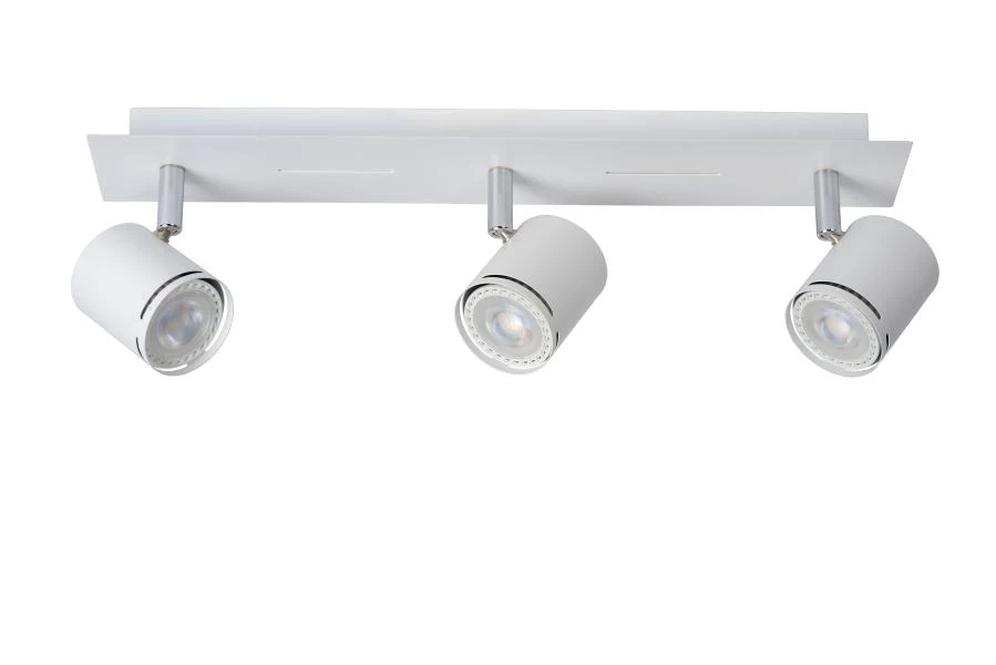 Lucide RILOU - Spot plafond - LED Dim. - GU10 - 3x5W 3000K - Blanc - éteint